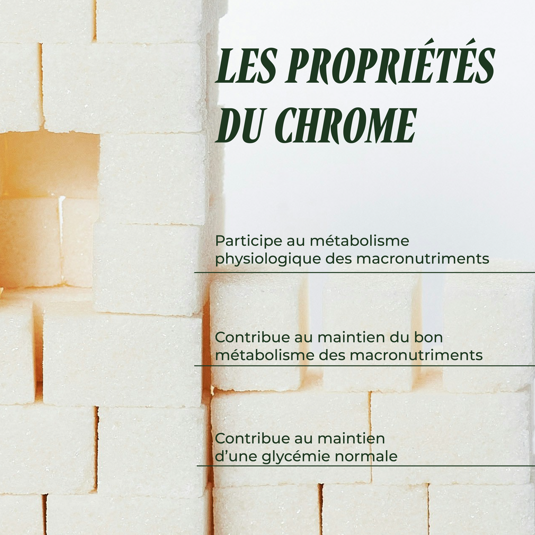 Chrome Picolinate ( Métabolisme des glucides )
